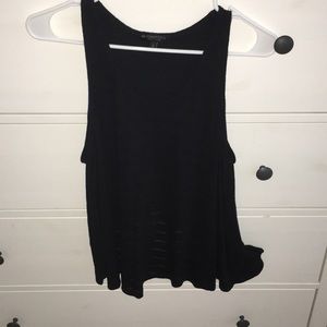 Subtle Stripe Black Tank